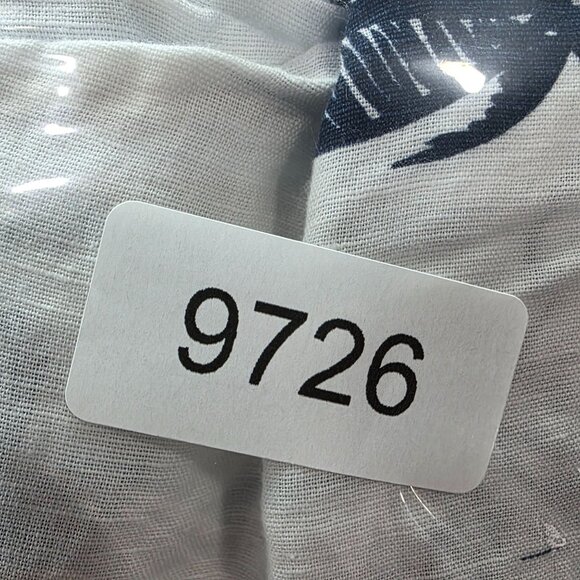 Womens Chico's White & Blue Hawaiian Linen Blend Shirt Button Up Rolled Sleeve 1 - Picture 8 of 8